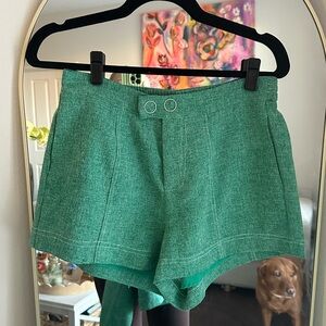 Central Park West Green Women's Shorts